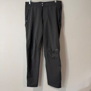 REI Co-op Mens Softshell Activator V2 Hiking Pants 32x32 Gray Belted Stretch